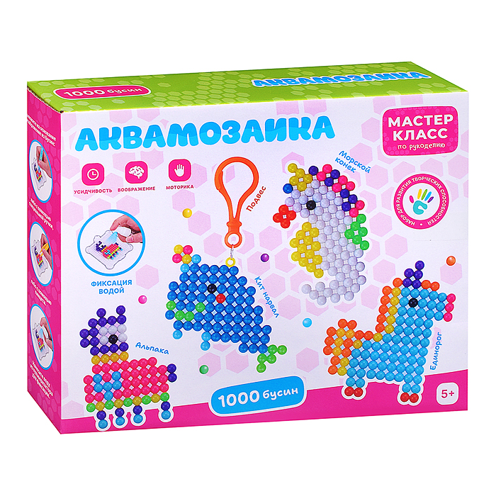 Мозаика-аква MK0024-1 "Единорожка" в коробке