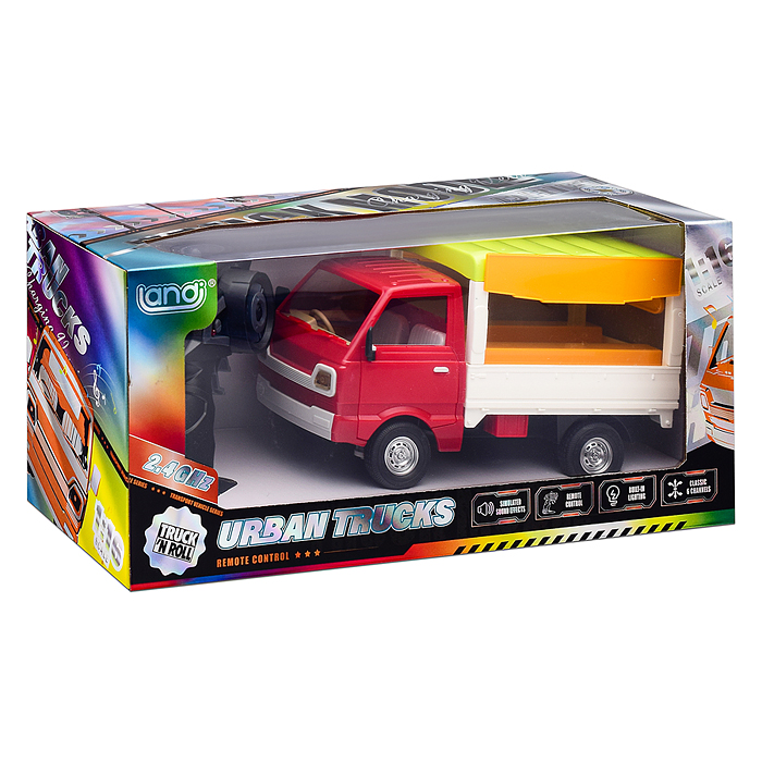 Фото к товару Машина QH922-9 "Грузовичок фастфуд" свет, звук р/у, 27 MGz, в коробке Машина QH922-9 "Грузовичок фастфуд" свет, звук р/у, 27 MGz, в коробке