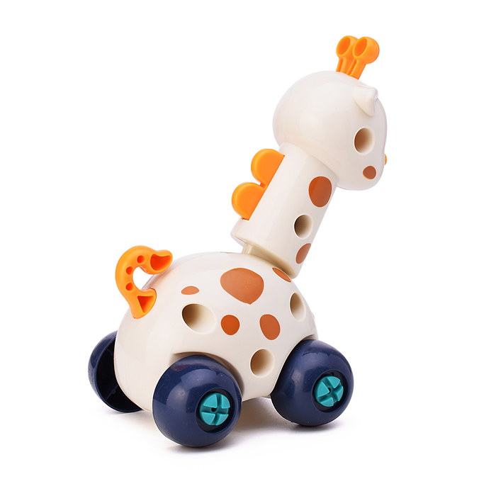 Фото к товару Конструктор пластмассовый 717 "Жирафик" с отвёрткой, в пакете Конструктор пластмассовый 717 "Жирафик" с отвёрткой, в пакете