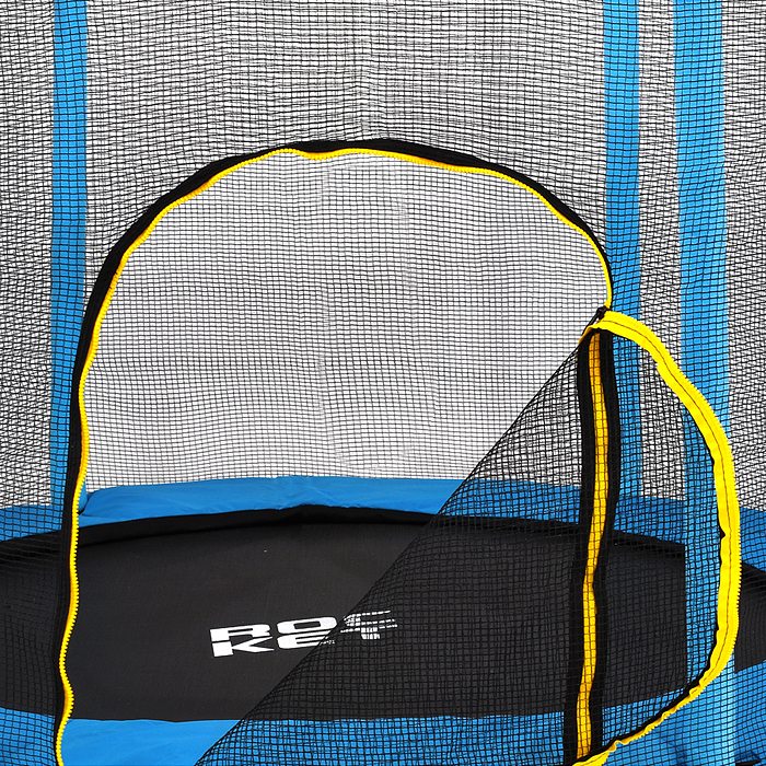 Фото к товару Батут ROCKET, d=140, внешняя сетка высотой 74 см., общая высота 110 см. синий Батут ROCKET, d=140, внешняя сетка высотой 74 см., общая высота 110 см. синий