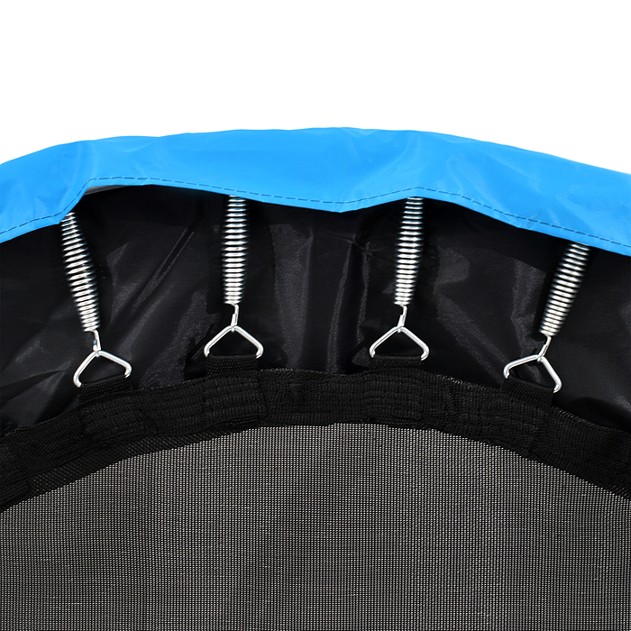 Фото к товару Батут ROCKET, d=140, внешняя сетка высотой 74 см., общая высота 110 см. синий Батут ROCKET, d=140, внешняя сетка высотой 74 см., общая высота 110 см. синий