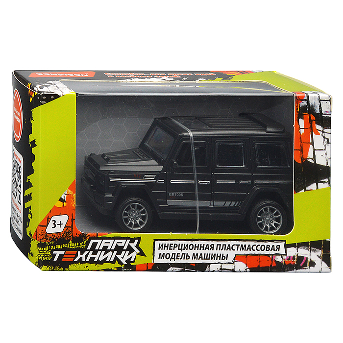 Машина пластиковая инерционная "Парк Техники" черный