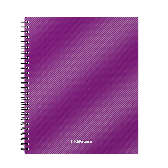 Тетрадь 80 л. клетка, Vivid, ассорти, А5+, с пластиковой обложкой, на спирали  