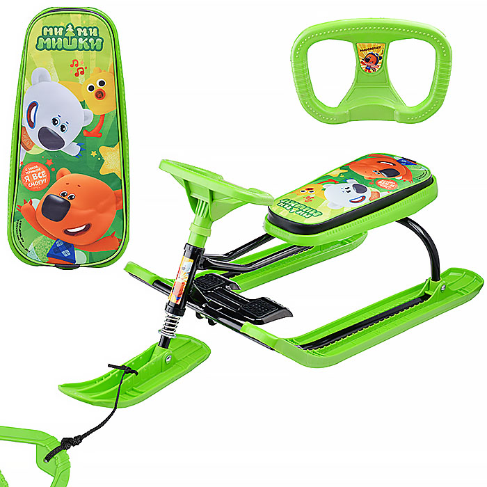 Игрушка. Снегокат "Тимка спорт 2" (Ми-ми-мишки на зеленом)