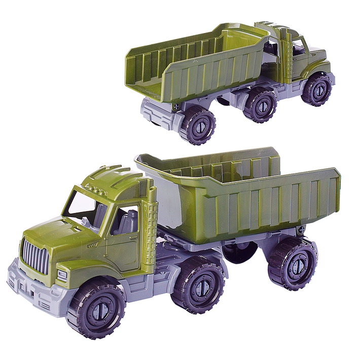 Машинка Тягач "Бизон" с прицепом Военный Машинка Тягач "Бизон" с прицепом Военный