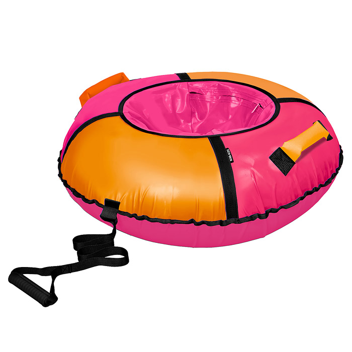 Фото к товару Игрушка. Тюбинг "Классик" 70см (розовый-оранжевый) Игрушка. Тюбинг "Классик" 70см (розовый-оранжевый)