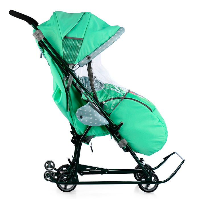 Фото к товару Коляска комбинированная "Наши детки 5-2" (мятный) Коляска комбинированная "Наши детки 5-2" (мятный)