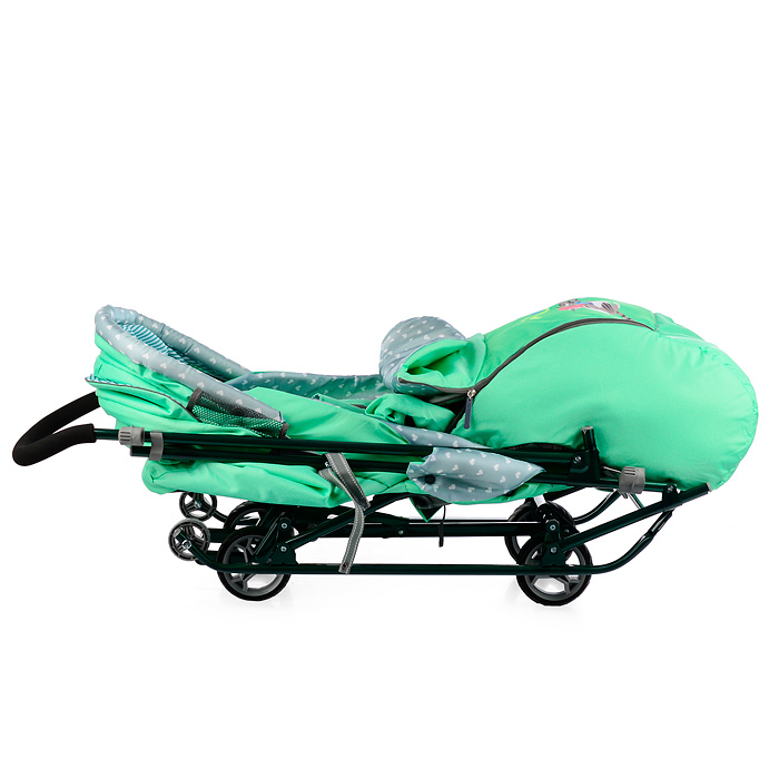 Фото к товару Коляска комбинированная "Наши детки 5-2" (мятный) Коляска комбинированная "Наши детки 5-2" (мятный)