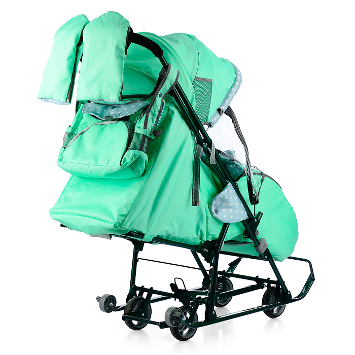 Фото к товару Коляска комбинированная "Наши детки 5-2" (мятный) Коляска комбинированная "Наши детки 5-2" (мятный)