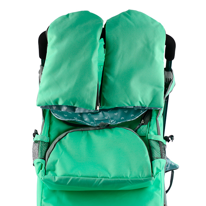 Фото к товару Коляска комбинированная "Наши детки 5-2" (мятный) Коляска комбинированная "Наши детки 5-2" (мятный)