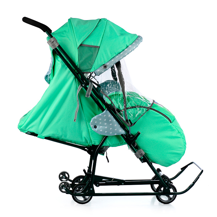 Фото к товару Коляска комбинированная "Наши детки 5-2" (мятный) Коляска комбинированная "Наши детки 5-2" (мятный)