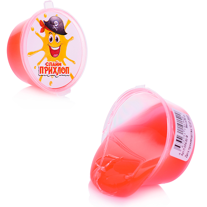 Слайм Мальчик пират, красный 50гр. Слайм Мальчик пират, красный 50гр.