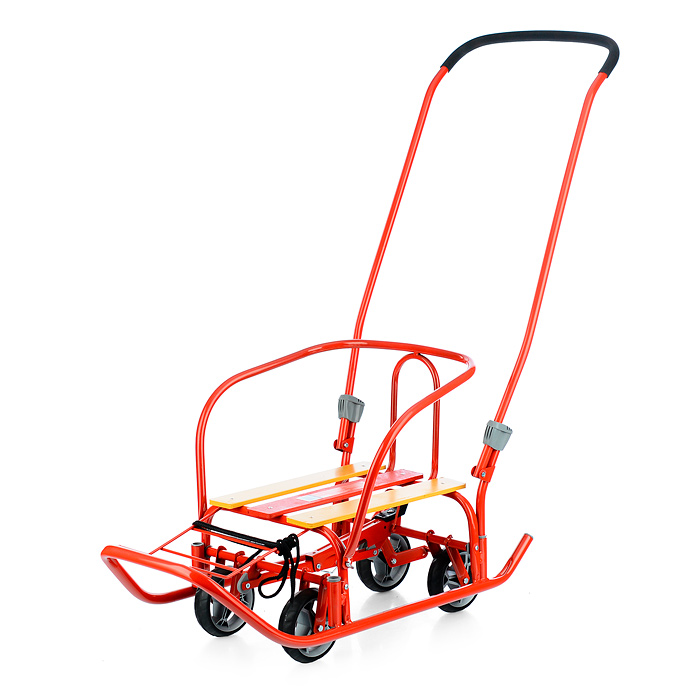 Игрушка. Санки детские "Ветерок 7 универсал+" (алый) Игрушка. Санки детские "Ветерок 7 универсал+" (алый)