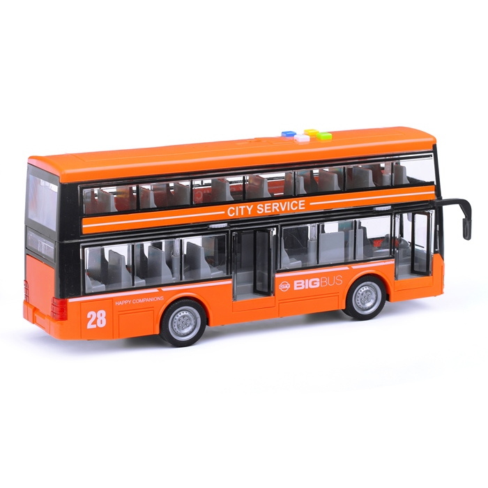 Автобус WY912A "Двухэтажный"1:16 (свет, звук)  в коробке