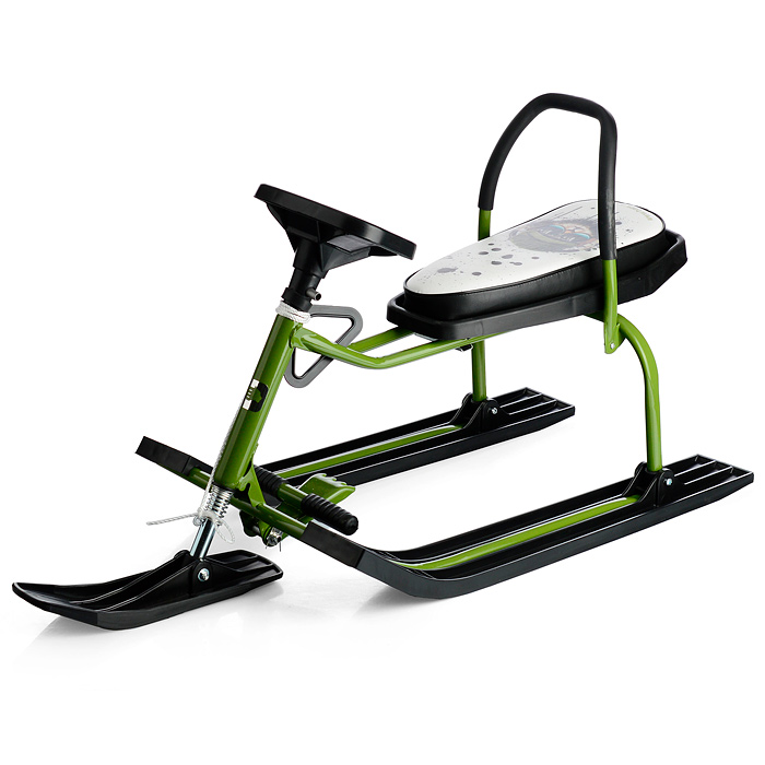 Игрушка Снегокат детский 218 "New Look" с высокой рамой и со спинкой (Микки) 