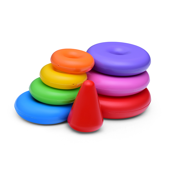 Фото к товару Пирамидка с кольцами, средняя Пирамидка с кольцами, средняя