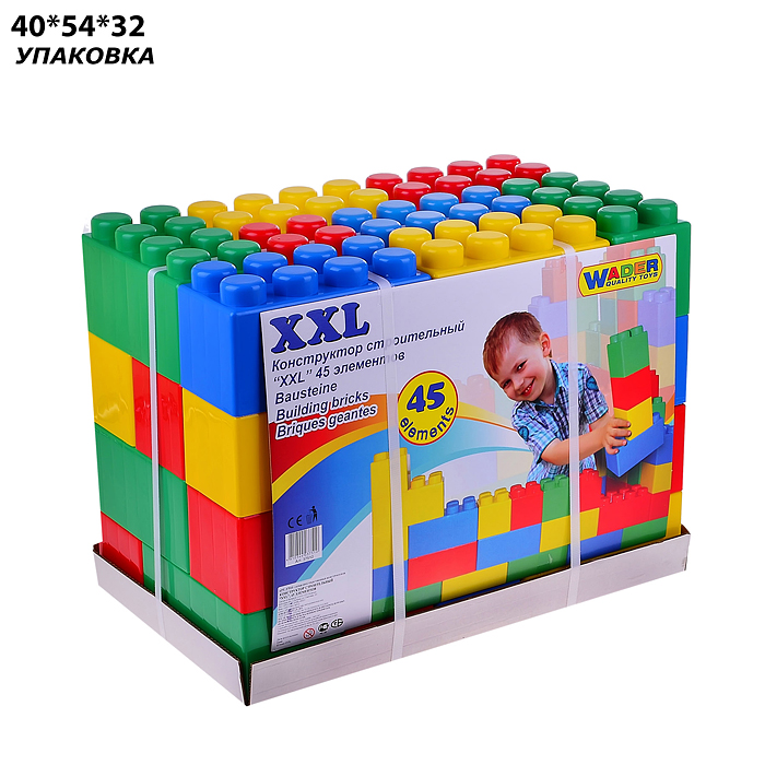 Конструктор строительный "XXL", 45 элементов Конструктор строительный "XXL", 45 элементов