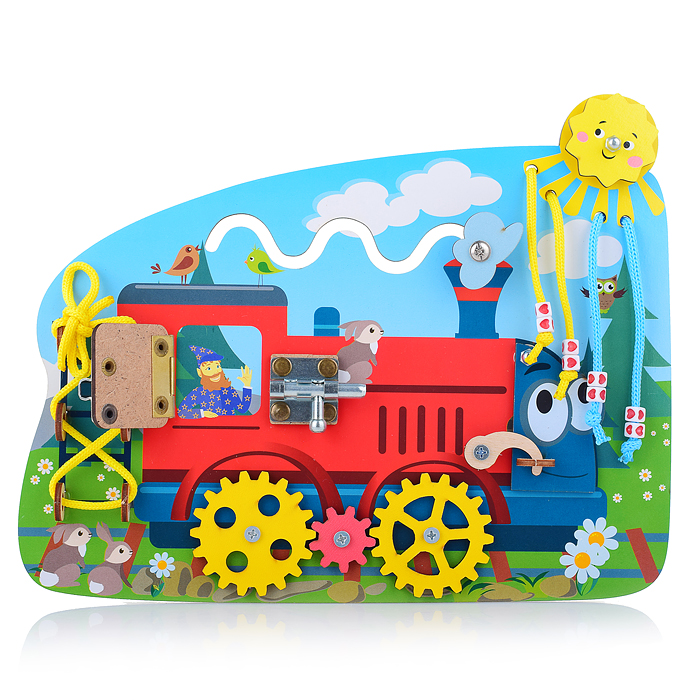 Фото к товару Бизиборд "Паровозик" Бизиборд "Паровозик"