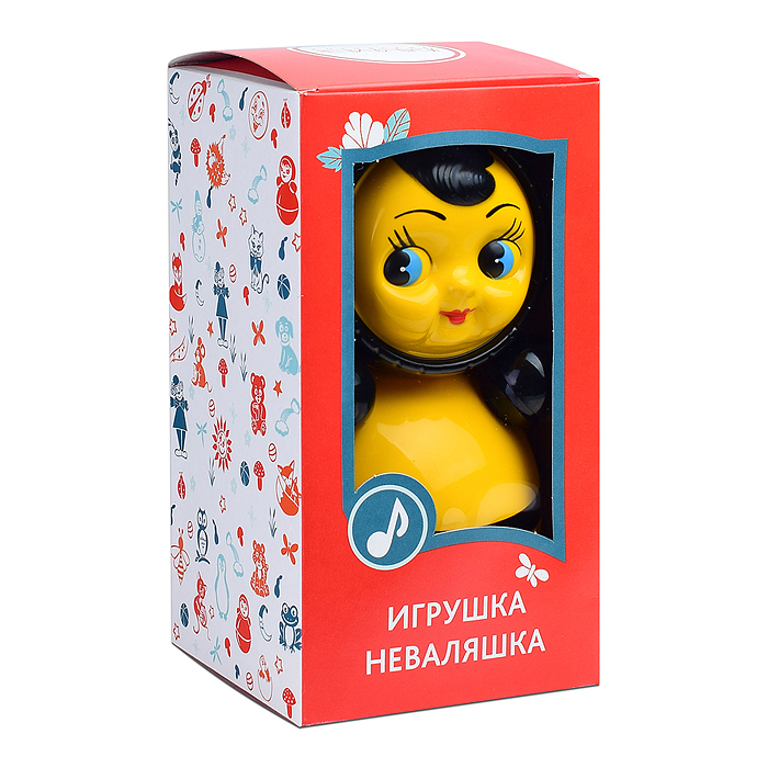 Фото к товару Неваляшка Пчелка в худ. упаковке Неваляшка Пчелка в худ. упаковке