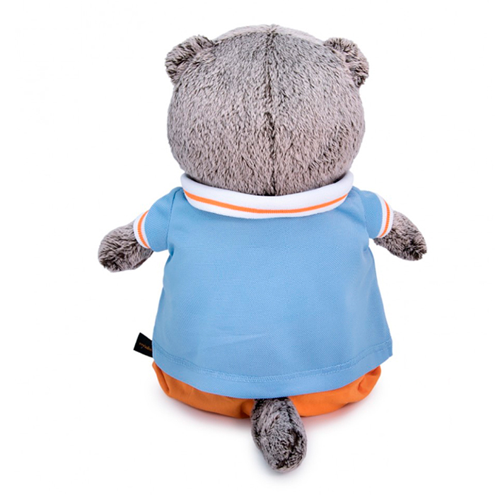 Кот Басик в голубом поло