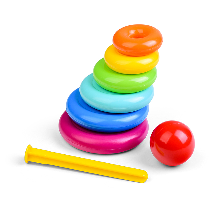 Фото к товару Пирамида "XL" 22см, 8дет. (в сетке) Пирамида "XL" 22см, 8дет. (в сетке)