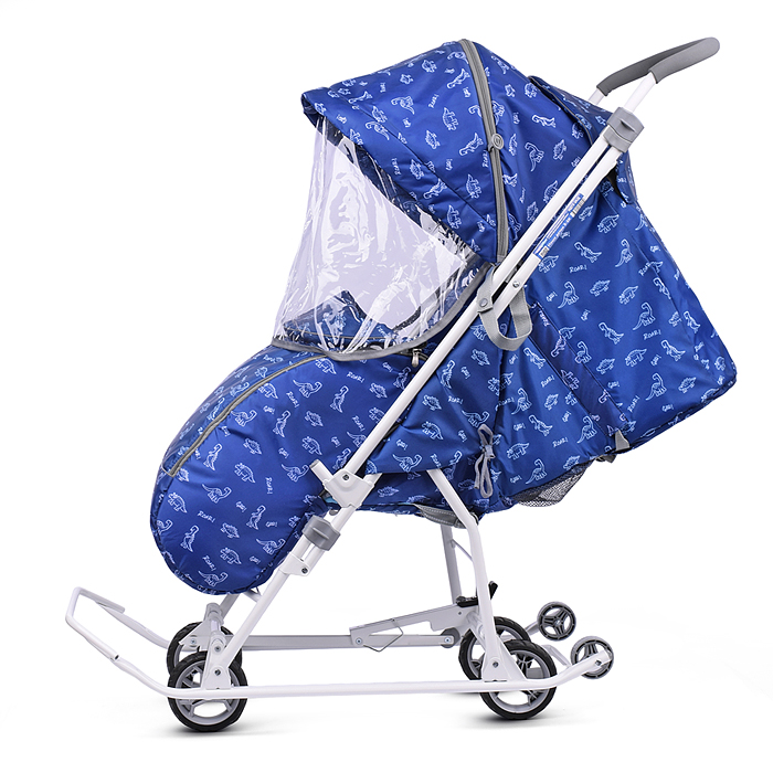 Фото к товару Коляска комбинированная "Наши детки 3-1К" (принт с динозавриками) Коляска комбинированная "Наши детки 3-1К" (принт с динозавриками)