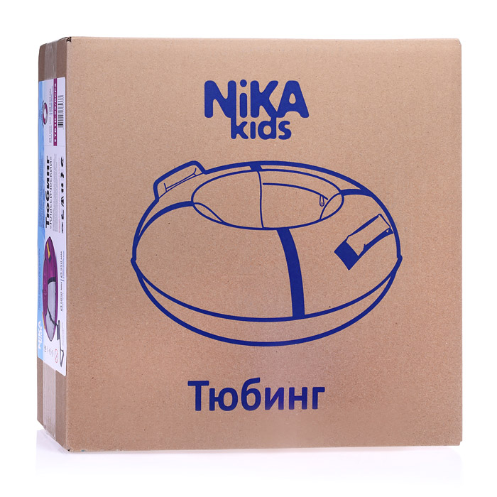 Фото к товару Игрушка. Санки надувные (тюбинг) "Классический" (фиолетовый/оранжевый) Игрушка. Санки надувные (тюбинг) "Классический" (фиолетовый/оранжевый)
