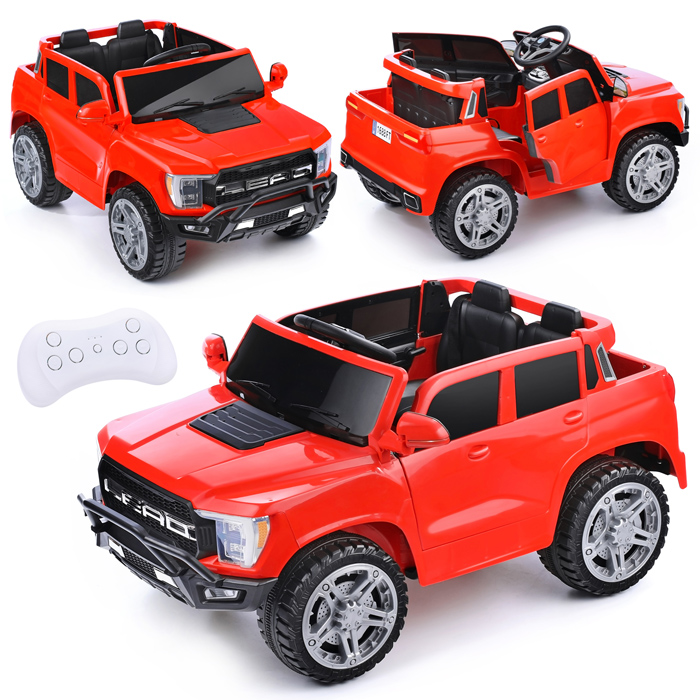 Электромобиль U023397Y "Городской гигант" на аккумуляторе, с р/у управлением, в коробке (красный)