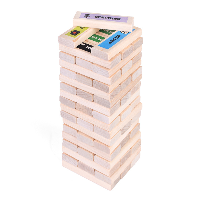 Фото к товару Настольная игра "Джанга башня "Мафия" (54 бруска) Настольная игра "Джанга башня "Мафия" (54 бруска)