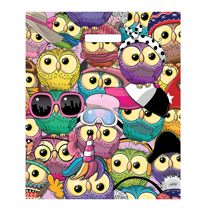 Пакет ПЭ с вырубной ручкой 38х45+3см (Тусовка) Пакет ПЭ с вырубной ручкой 38х45+3см (Тусовка)