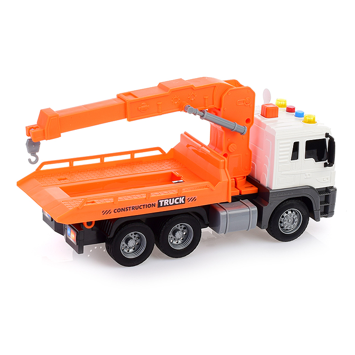 Машина JS106B "Эвакуатор" 1:16 (свет, звук) в коробке (цвет оранжевый)