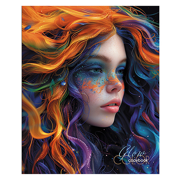 Тетрадь 48л. клетка "Зачарованные" блестки, по сериям  