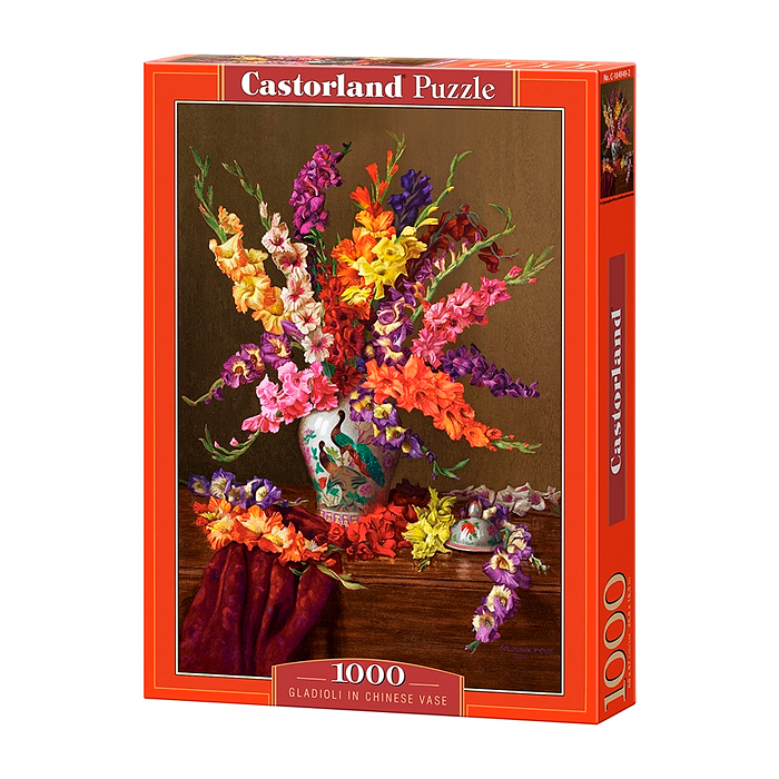 Пазлы 1000 "Гладиолусы в вазе"