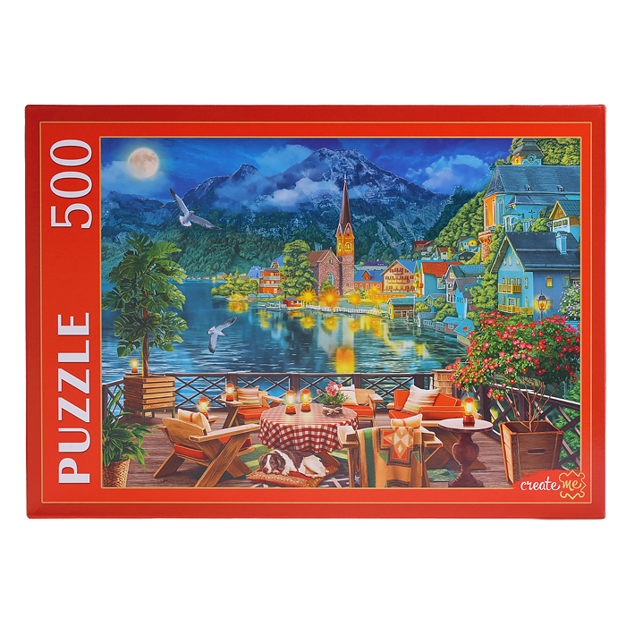 Пазлы 500 "Вечер у озера в Гальштате" 