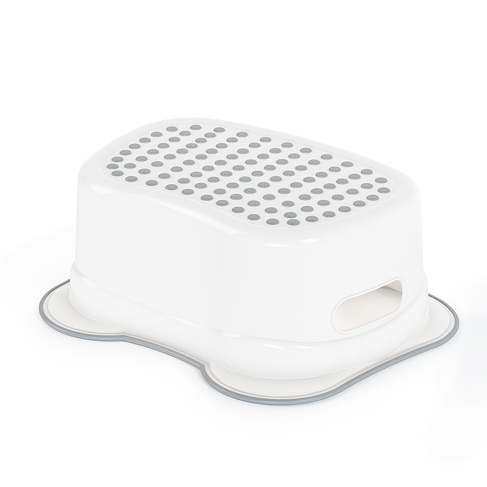 Фото к товару Табурет (подставка) антискользящий (белый) Табурет (подставка) антискользящий (белый)