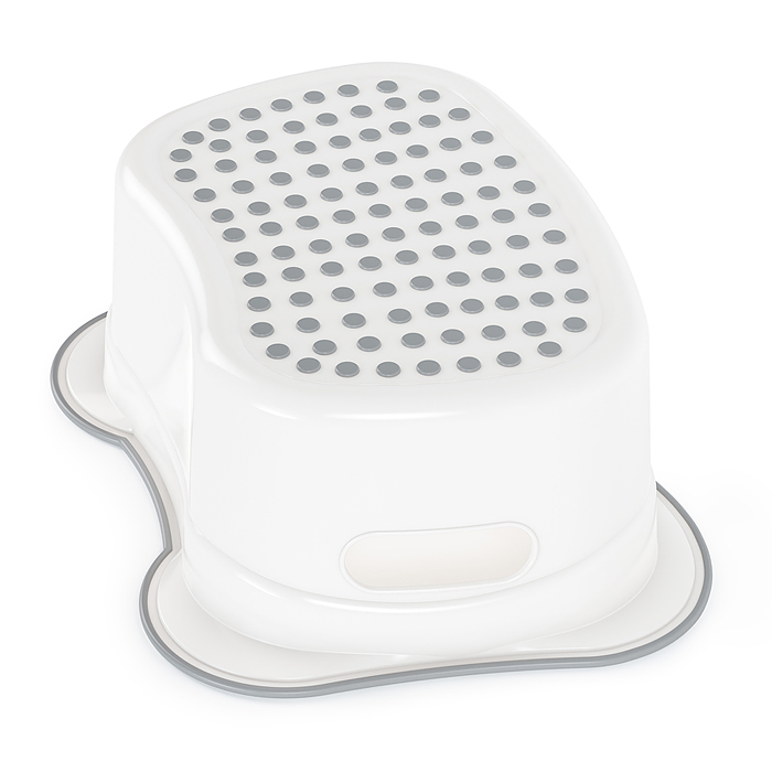 Фото к товару Табурет (подставка) антискользящий (белый) Табурет (подставка) антискользящий (белый)