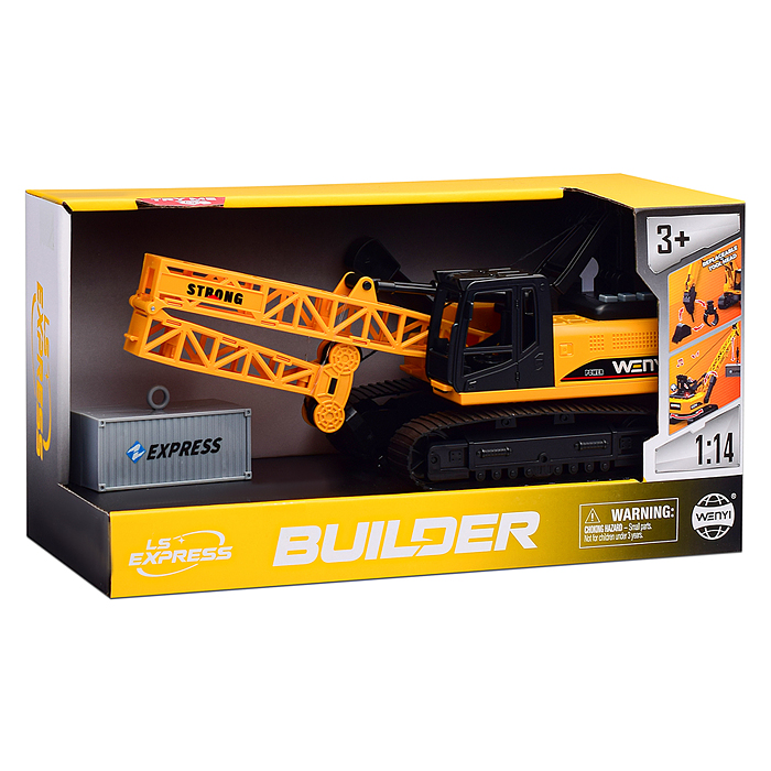 Спецтехника WY1138A "Бульдозер" 1:14 (свет, звук) в коробке