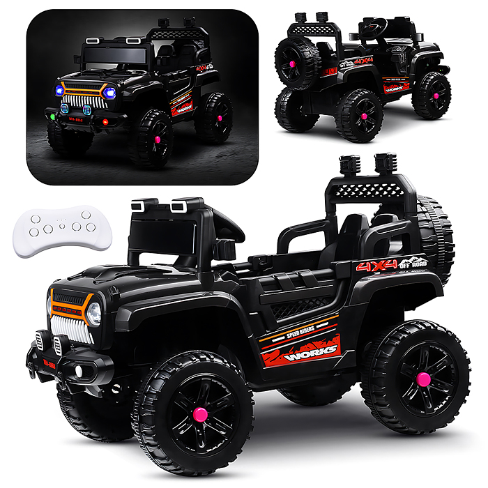 Электромобиль детский MH -838 "Супер машина" (цвет черный)