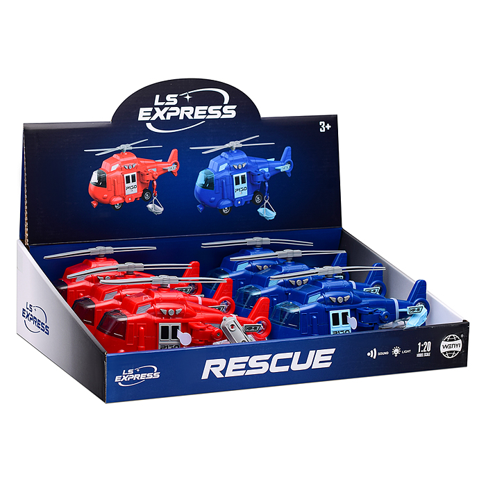 Фото к товару Вертолет WY760-6 "Спасательная служба" на батарейках, в коробке Вертолет WY760-6 "Спасательная служба" на батарейках, в коробке