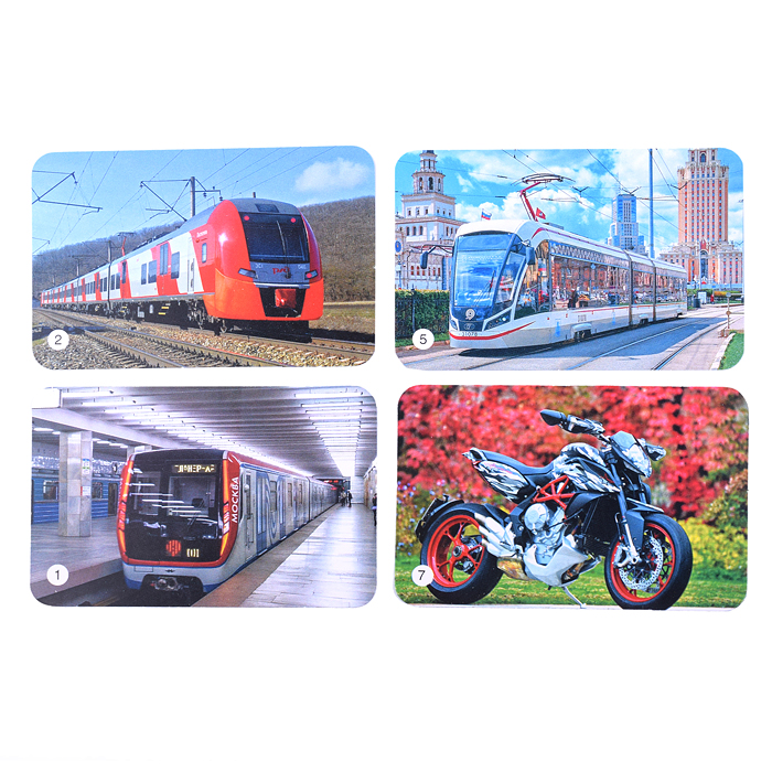 Фото-мемо "Транспорт" 34 карточки