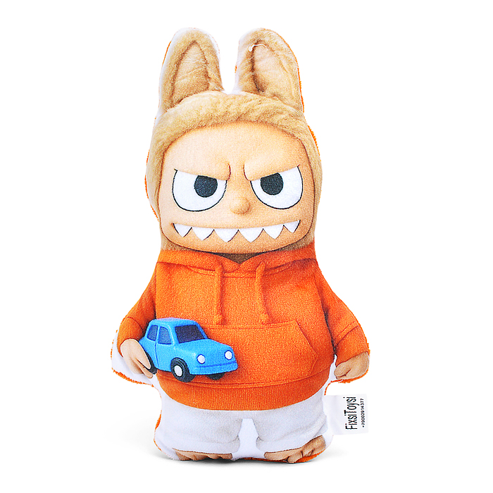 Фото к товару Игрушка-подушка Лабу с машинкой Игрушка-подушка Лабу с машинкой