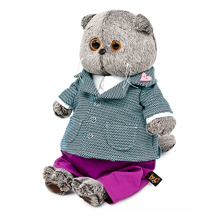 Кот Басик в пиджаке с орнаментом