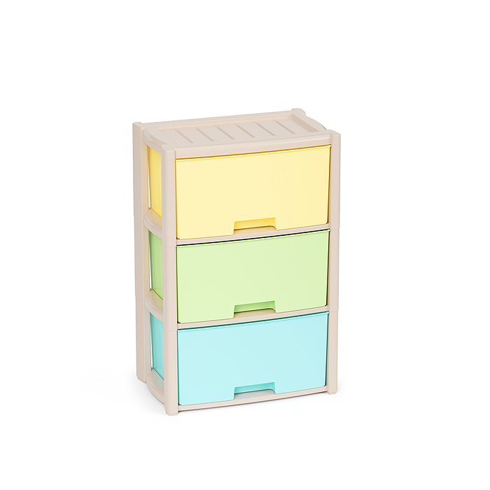 Комод "Колорит" цветной 3-х секцион