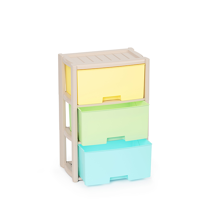 Комод "Колорит" цветной 3-х секцион