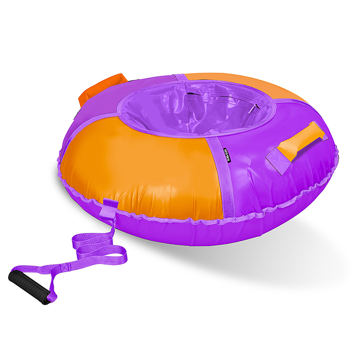 Игрушка. Тюбинг "Классический" 70см (фиолетовый-оранжевый) Игрушка. Тюбинг "Классический" 70см (фиолетовый-оранжевый)