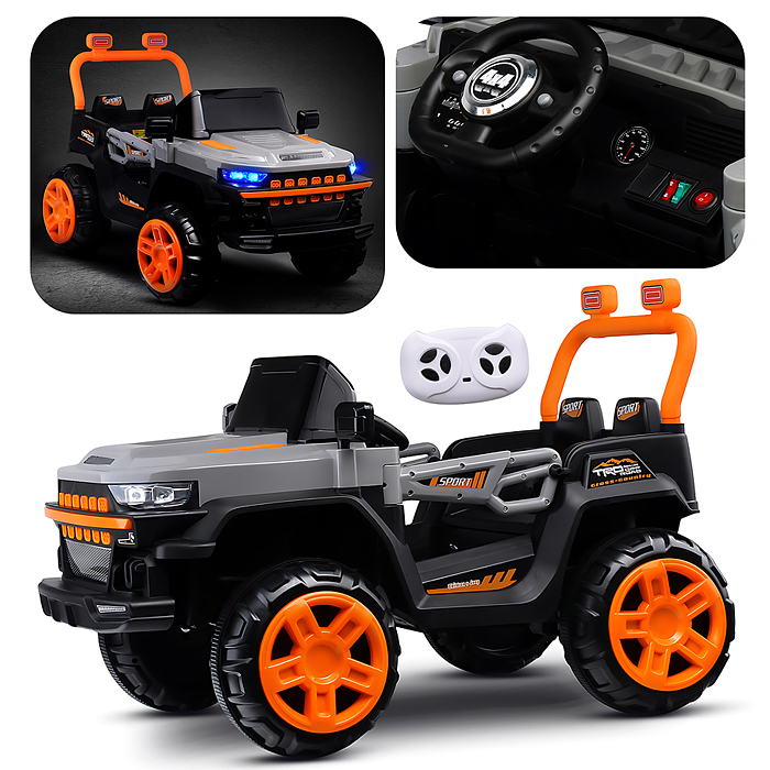 Электромобиль детский FB-616 "Внедорожник" (цвет серый) Электромобиль детский FB-616 "Внедорожник" (цвет серый)