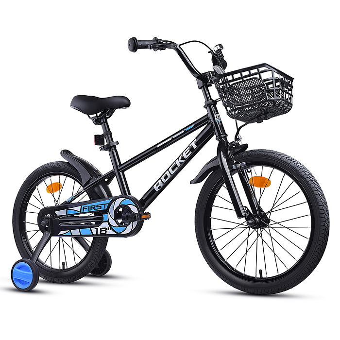 Фото к товару Велосипед 18" Rocket First, цвет черный Велосипед 18" Rocket First, цвет черный