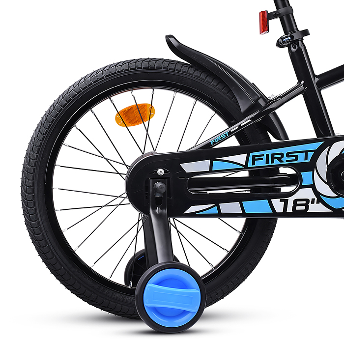 Фото к товару Велосипед 18" Rocket First, цвет черный Велосипед 18" Rocket First, цвет черный