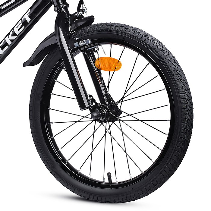 Фото к товару Велосипед 18" Rocket First, цвет черный Велосипед 18" Rocket First, цвет черный