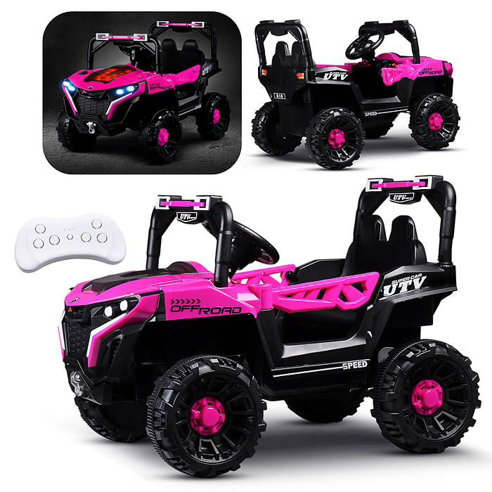 Электромобиль детский 618 "Внедорожник" (цвет розовый) Электромобиль детский 618 "Внедорожник" (цвет розовый)